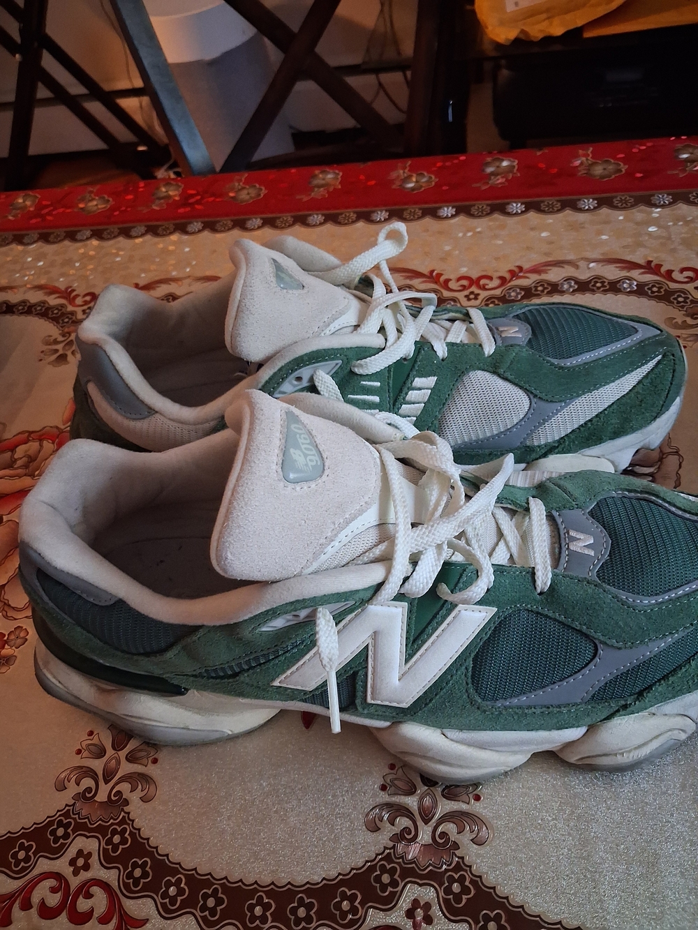 New Balance Men’s Green and Gray Athletic Sneakers